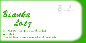bianka lotz business card